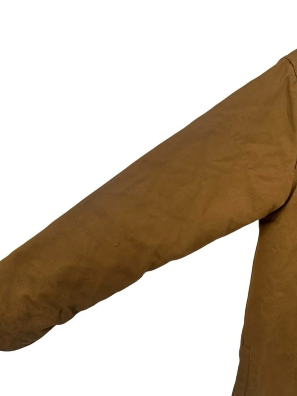 Dickies Jacket Mens M Brown Duck Canvas Hooded Coat Workwear Full Zip Adult